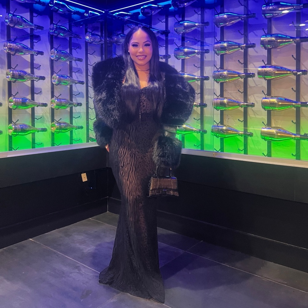 AKIRA Black Strapless Maxi Dress